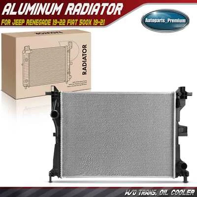 Radiador sem refrigerador de óleo para Jeep Renegade 2019-2022 Fiat 500X 19-21 L4 1.3L - Imagem 1 de 4