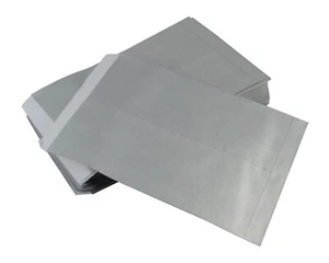 Large Silver Paper Gift Bags Envelope Party Goody Sweet Favor Bag (8.5x11 Inch) - Picture 1 of 7