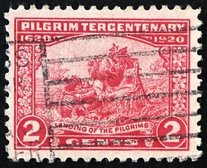 U.S. Used Stamp Scott #549 2c Pilgrim Terc. Jumbo. Slogan Cancel. Choice! - Picture 1 of 2