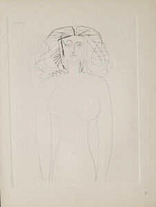 Pablo Picasso "Women" Plate 9"   Original Lithograph " 1952 w/Providence