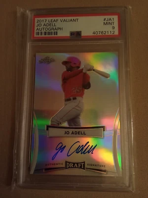 2017 LEAF VALIANT Jo Adell AUTOGRAPH #BA-JA1 Graded PSA 9 Mint Baseball Card - Image 1 of 2