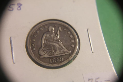 1858 Seated Liberty Quarter Cover