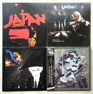 Japan Lot of 4 LP 1st Press David Sylvian Gentlemen Take Polaroids Oil On Canvas - Picture 1 of 23