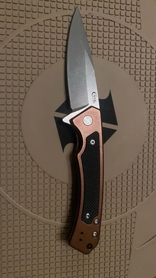 Hoja de aluminio anodizado Case Marilla S35VN rojo con incrustación negra G10 Foto 1 de 4