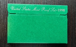1998 Clad Proof Set U.S. Mint Original Government Packaging OGP - Picture 1 of 3
