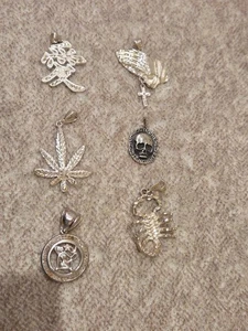 925 massiv Sterling Silber Anhänger wählbar ( 1 ) oder alle  - Bild 1 von 6