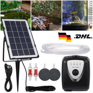 3.5W Solar Teichbelüfter mit 4000mAh Akku Solar Sauerstoffpumpe für Teich Garten - Bild 1 von 18