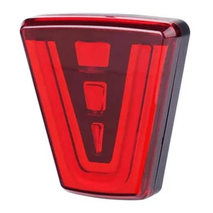 Car Tail Brake Light LED Strobe Flashing Red Rear Fog Light V Shape  Rear Bumper - Picture 1 of 11