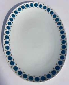 Thomas Large Porcelain Oval Serving Dish - Medallion Smaragd - 33 cm - 1960's - Picture 1 of 11