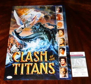 HARRY HAMLIN "PERSEUS" SIGNED CLASH OF THE TITANS 12X18 MOVIE POSTER JSA COA!!! - Picture 1 of 2