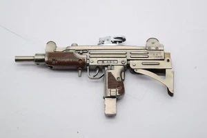 Vintage 1970's Figural ARS Uzi Metal Novelty Table Lighter Made in Japan - Picture 1 of 9