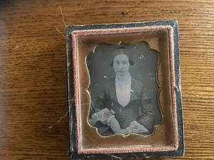 RARE VINTAGE IMAGE LADY: Ninth Plate Woman Daguerreotype - Picture 1 of 6