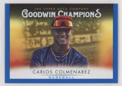 2021 Upper Deck Goodwin Champions Royal Blue Horizontal Carlos Colmenarez #69 - Image 1 of 2