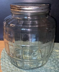 Vintage Rustic Glass Pickle Jar. Farmhouse Decoration 8.5” H X 29”W 23” Diameter - Picture 1 of 5