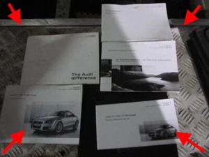 AUDI TT RS TTS MK2 8J HANDBOOK USER CD MANUAL REFERENCE GUIDE PACK WALLET - Picture 1 of 12