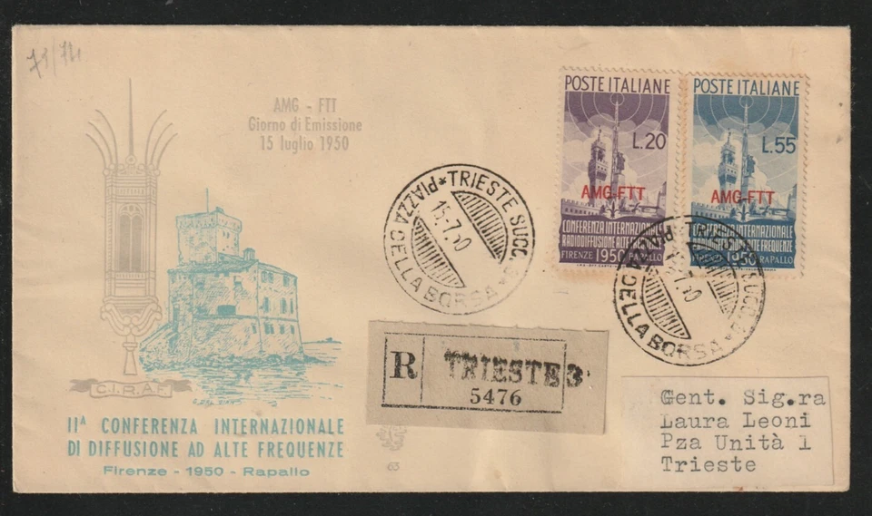 TRIESTE ZONE A, 1950,  FDC "VENETIA",  SEE! - Image 1 of 1