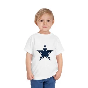 Dallas Cowboys Toddler Short Sleeve Tee Shirt White Football Fan Kids - Picture 1 of 5