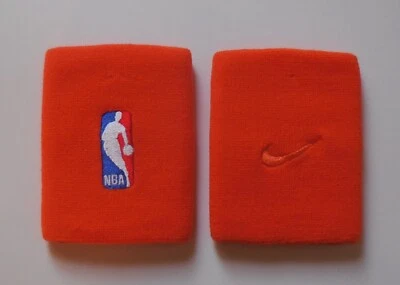 Nike NBA Dri-Fit Wristbands Brilliant Orange/Brilliant Orange One Pair - Image 1 of 3