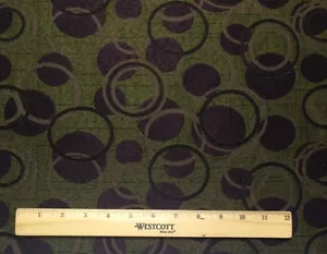CRYPTON® BALLS & CIRCLES PURPLE GREEN STAIN RESISTANT MULTIUSE FABRIC BY YARD - Picture 1 of 5