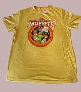 Disney Parks The Muppets Shirt gelb Kermit Fozzy Tier Frau Schweinchen Becher Ralph - Bild 1 von 2