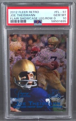 2012 Fleer Retro Joe Theismann Flair Showcase Legacy #84/100 PSA 10 ROW 0 #FL-97 - Image 1 of 2