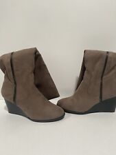 Style & Co. Womens Wynterr Suede Almond Toe Knee High Fashion Taupe Size 3n9l