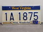 1997 West Virginia WV License Plate 1A-1875