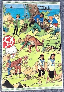 Vintage Tintin Adventures Lotto Stickers x4 1981 Autocallants Unused by Herge - Picture 1 of 6