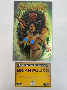 Coffin Comics Hellwitch/Lady Death Hellgasm Risque Jewel Embossed SIGNED w/ COA - Picture 1 of 7