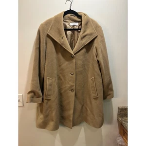 Cinzia Rocca Wool Cashmere Coat Made in Italy Classic Chic Elegant Womens US 12 - Picture 1 of 10