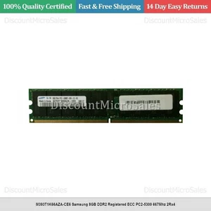 M393T1K66AZA-CE6 Samsung 8GB DDR2 Registered ECC PC2-5300 667Mhz 2Rx4 - Picture 1 of 1