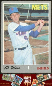 Topps Al Weis 1970 498 Mets de Nueva York - Imagen 1 de 2