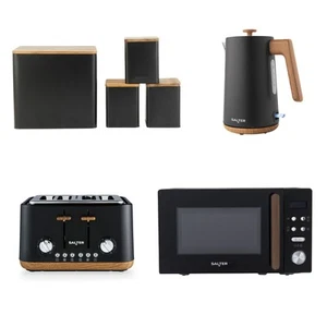 Salter Toronto 7-Piece Countertop Set – Kettle, Toaster, Microwave & Canisters - Picture 1 of 7