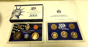 2001 S Clad Proof Set U.S. Mint Original Government Packaging OGP COA - Picture 1 of 4