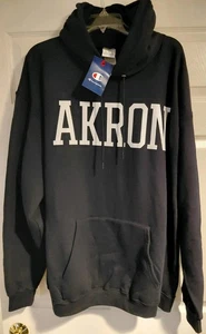 University Akron UA Reißverschlüsse NCAA marineblau Hoodie College Sweatshirt 3XL Champion neu mit Etikett - Bild 1 von 5