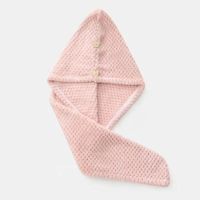 Quick Dry Hair Towel Drying Turban Bath Towel Head Wrap Fast Hat Spa Cap Soft - Image 1 of 4