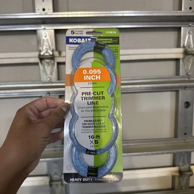 Kobalt / Greenworks Pro Trimmer Refills 1438129 Line 0.095" 16ft x 5 Premeasured - Image 1 of 2