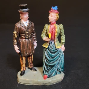 Lemax Christmas Village Town Attending Services 72427 Victorian Couple Cane - Bild 1 von 7