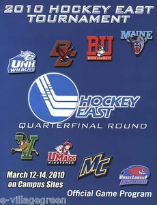 2010 HOCKEY EAST QUARTERFINALS PROGRAM College D-I Mint UNH UVM BC BU ME MA MC - Picture 1 of 1