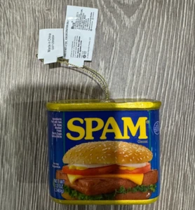 Decoupage Spam Christmas Faux Food Holiday Ornament 3” Decoration 2024 New - Picture 1 of 1