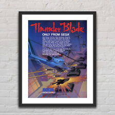Thunder Blade Sega Genesis Glossy Promo Poster 18" x 24" G1115