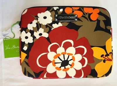 Vera Bradley Bittersweet Neoprene Tablet eReader Sleeve 10x8 Padded Zipper N09 - Image 1 of 4
