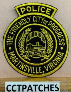 VINTAGE MARTINSVILLE, VIRGINIA POLICE SHOULDER PATCH VA - Picture 1 of 2