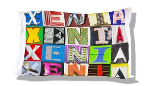 Funda de Almohada Personalizada XENIA con Fotos de Letras de Letreros reales - Imagen 1 de 1