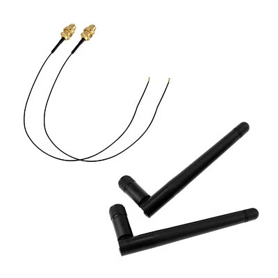 2dBi 2.4GHz WiFi Bluetooth Antenna M.2 Wireless Extension Wire for PC Laptop FPV - Image 1 of 4