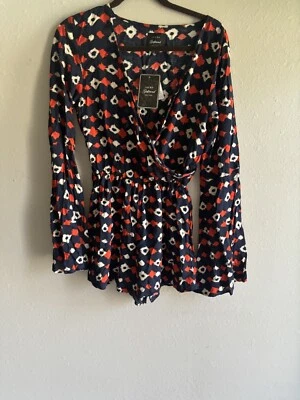 Jachs Girlfriend Elastic Waist  Romper Size Large New MSRP $99 - Изображение 1 из 4