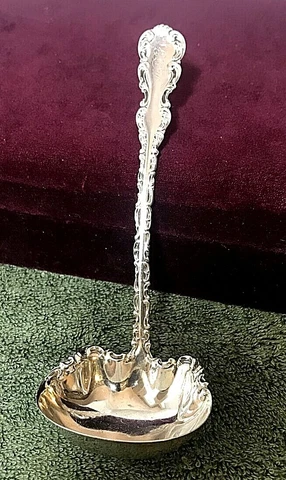 Whiting Sterling Silver “Louis XV” Sauce Cream Ladle; 1891; 26.8g, Mono MBG Cover