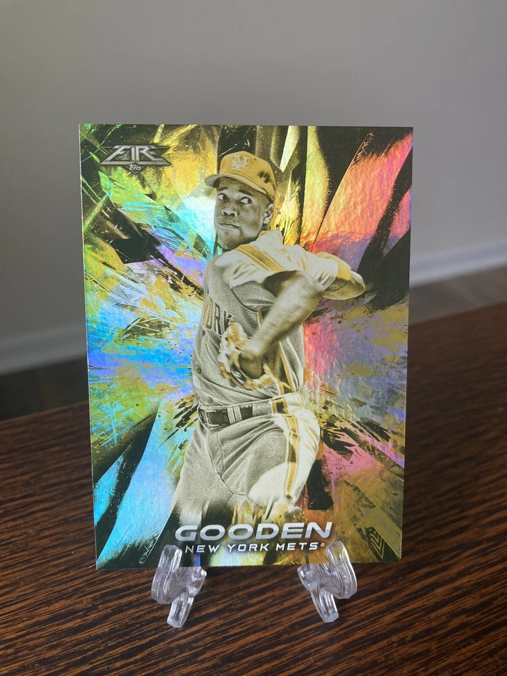 2018 Topps Fire GOLD MINTED SP Dwight DOC Gooden #3 NM+ eBay 1/1 Mets - Image 1 of 2