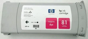 HP 81 Tintenpatrone Magenta Dye C4932A 11/2006 Neu Nie Benutzt. Ohne Karton. - Bild 1 von 4