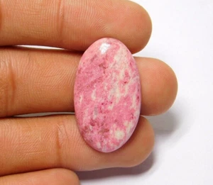 Piedra preciosa suelta cabujón tulita rosa 100 % natural para joyería 25 quilates ME-7781 - Imagen 1 de 4